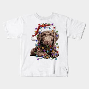 Christmas Puppy Kids T-Shirt